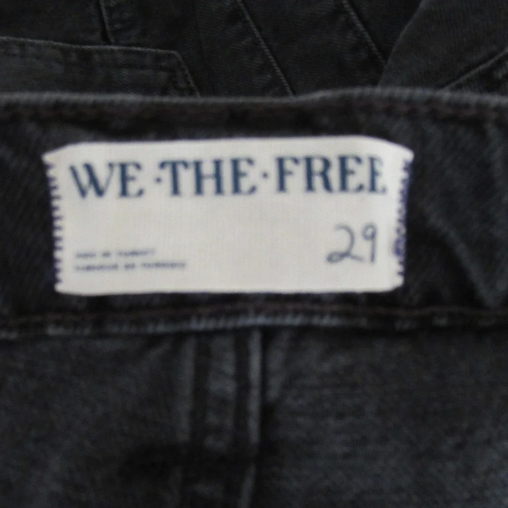 NEW We The Free People Jeans 29 Mid Rise Boyfriend‎ Baggy Moto Unknown Reasons